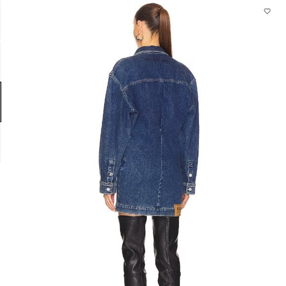 Moschino Jeans Denim Dress in Multi Blue size medium - Picture 3 of 7